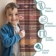 thumbnail image 3 of Blackout Kids Curtains,Boho Red Multicolored Ethnic Pattern Childrens Insulated Curtains Set Of 2,Bedroom Essentials,Toddler Room Decor 52x84in(132x213cm), 3 of 5