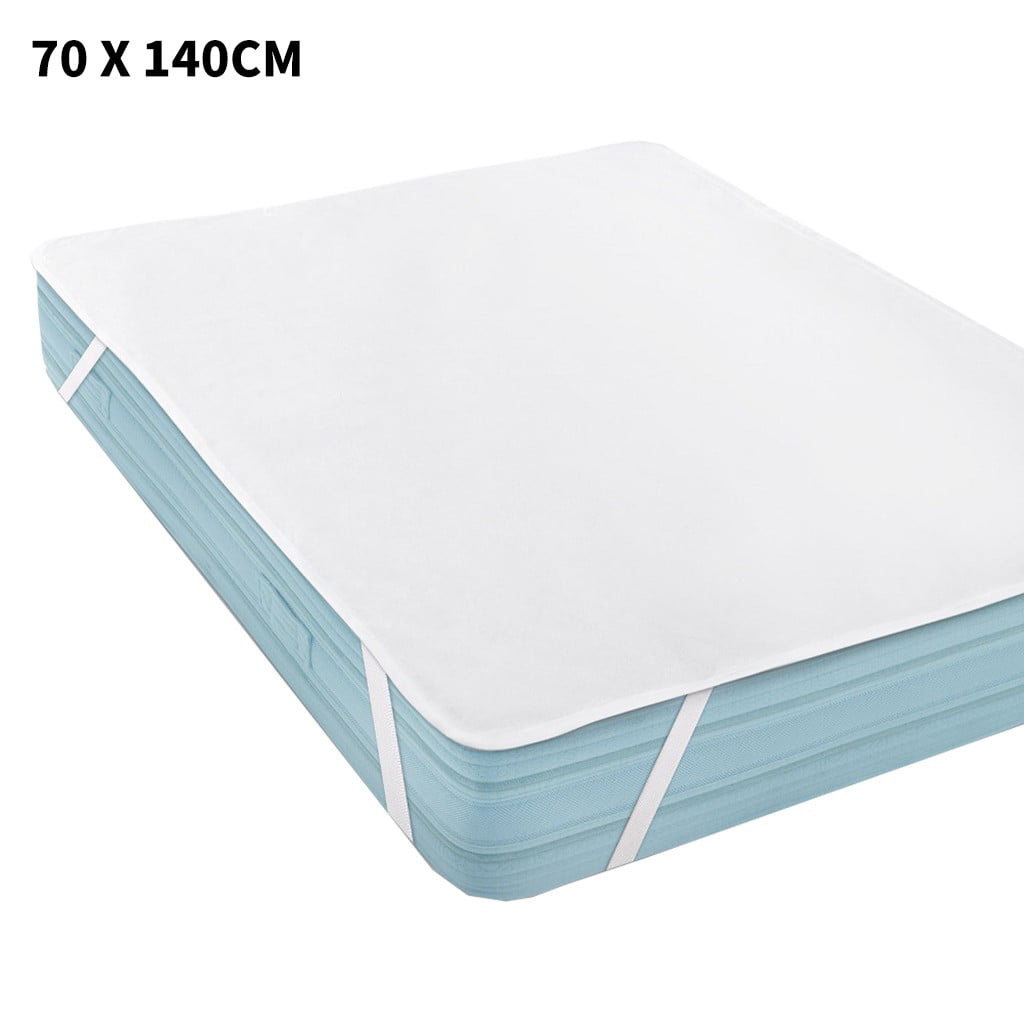 Premium Cot Bed Mattress Protector 70 x 140 cm Noiseless Waterproof Pad Cover 