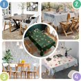 thumbnail image 2 of Christmas Rectangle Table Cloths Green Christmas Trees Table Cloths 60x102inch Polyester Waterproof and Reusable Tableclothes for Kitchen Dining Room Living Room Parties, 2 of 5