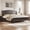 Espresso, variant on Noble House King Size Platform Bed with Headboard and Slat Support, Wooden Bed Frame, Rustic Farmhouse, Espresso