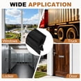 thumbnail image 7 of Door Weather Stripping 6.5FT, 20mm W x 23mm H EPDM Car Door Rubber Edge Trim Seal Strip Gasket with Top Bulb Fit 1mm to 2.5mm Edge for Electrical Cabinet Cars Boat RVs Truck, Black, 7 of 7