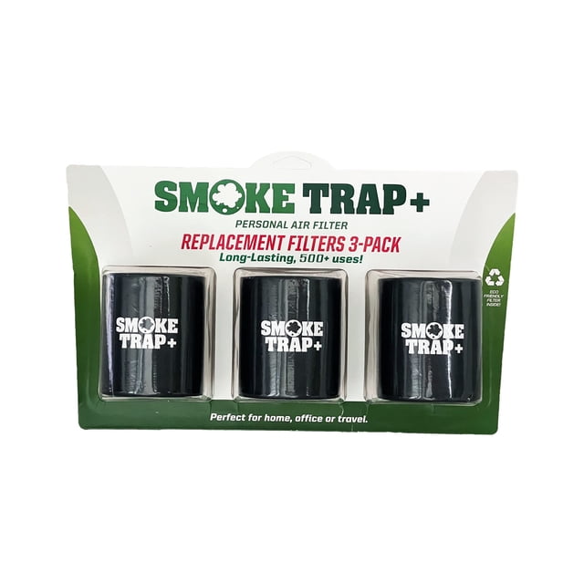 ECO Replacement Filter Cartridges For Smoke Trap + | Triple Replacement Filters - Zero Plastic Waste Replacement Filters - Maximum Air Flow While Exha