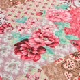 thumbnail image 3 of JML 3 Piece Quilt Set Queen Size,Lightweight Microfiber Bedspread Coverlet,Pink Floral, 3 of 6
