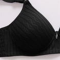 thumbnail image 5 of Gymayou Women Wireless Bra for Elderly Ladies Breathable Full Coverage Support Bra Adjustable Strap 3 Row Back Hook Comfort Lingeries Black 36, 5 of 6
