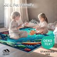 thumbnail image 4 of ODIKA 4'x6' Machine Washable Non-Slip Area Rug, Nautical Design with Intricate Ocean Life High Traffic Rug, Blue, 65649, 4 of 5