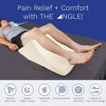 thumbnail image 3 of Back Support Systems The Angle Memory Foam Bed Wedge Pillow, Large Sherpa, 3 of 6
