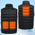 thumbnail image 2 of lnmuld Kids Coats Boys Heated Vest Rechargeable Battery Powered Warm Jacket with Heating Pad for Cold Weather Outdoor Activities Size:11-12 Years, 2 of 9