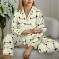 thumbnail image 6 of Fotbe Dachshund Dog Puppy Pattern Long Sleeve Pajama Set for Women,Sleepwear Set,2-piece Loungewear Set,Soft PJs Comfy Nightwear with Pockets -X-Large, 6 of 7