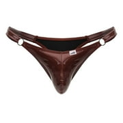CandyMan Fashion Thongs 99819 Color Gloss Wine Size S