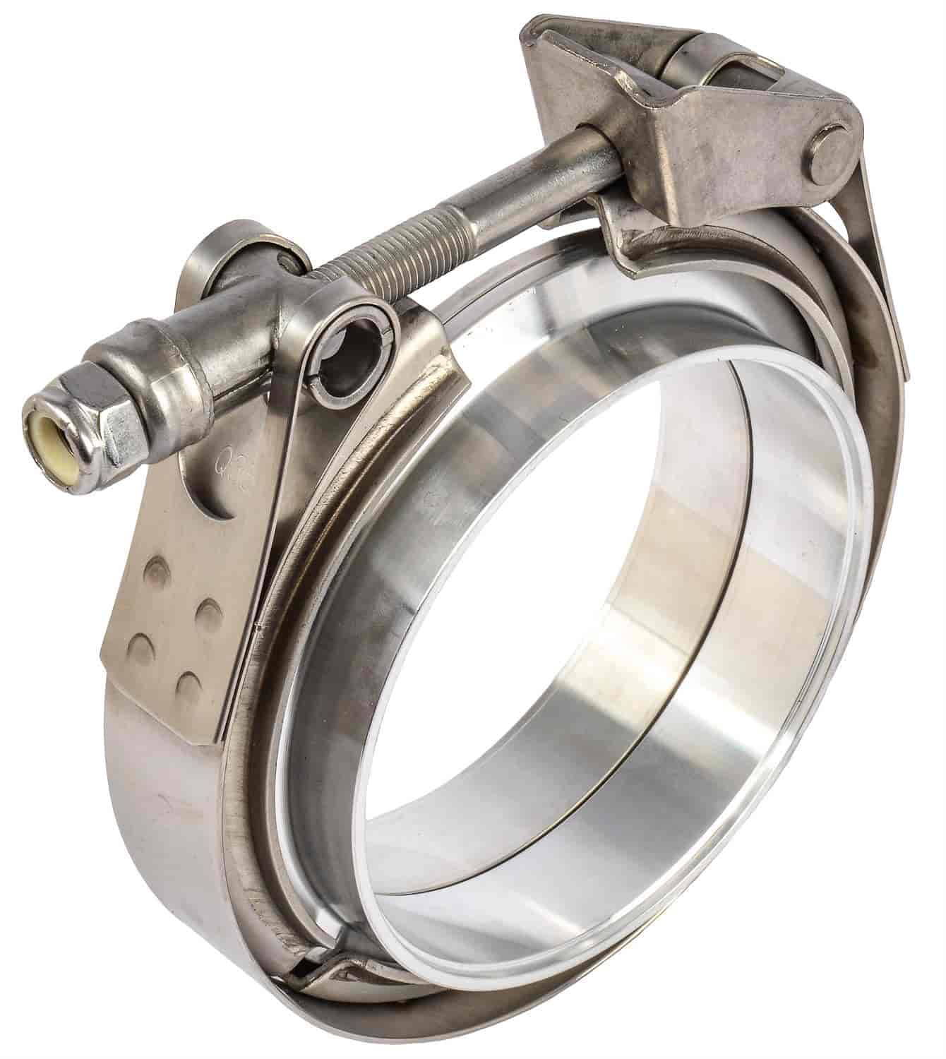 Verocious Motorsports 304 Stainless Steel V-Band Clamp Kit 4.5 Male/Female 