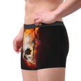 thumbnail image 2 of Fotbe Satanic Skull In Flames In The Darkness Calzoncillos Tipo Boxer con Bolsa de Soporte Total para Hombre, X-Temp Fresco, Transpirable y de Secado Rápido-XX-Large, 2 of 5