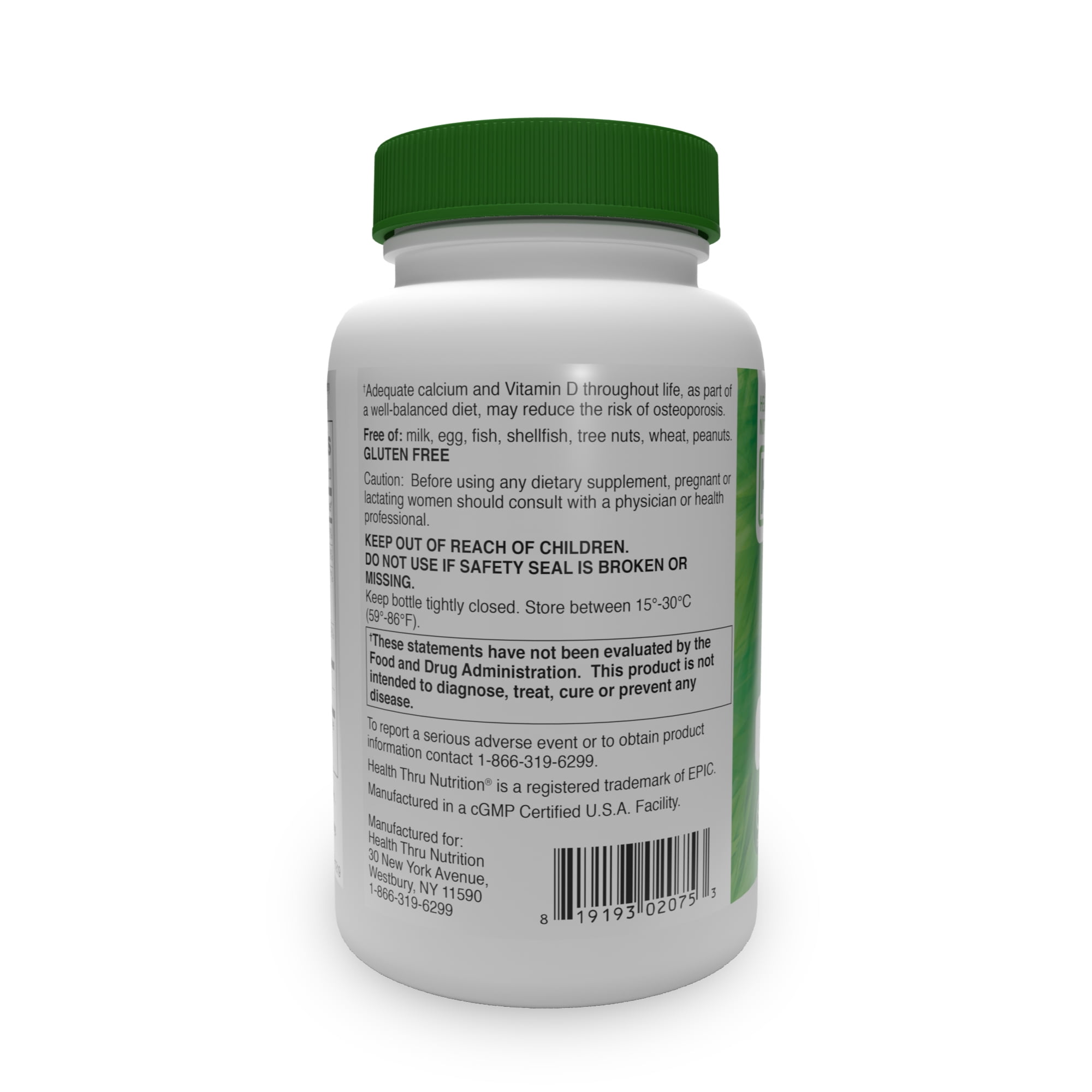Calcium 1000mg and Magnesium 400mg (360 Softgels) with Vitamin D3 & K by Health Thru Nutrition