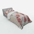 thumbnail image 2 of Ambesonne Floral Bedding Set 3 Pcs, Vintage Sakura Flowers, Twin XL, Pink Beige Grey, 2 of 2