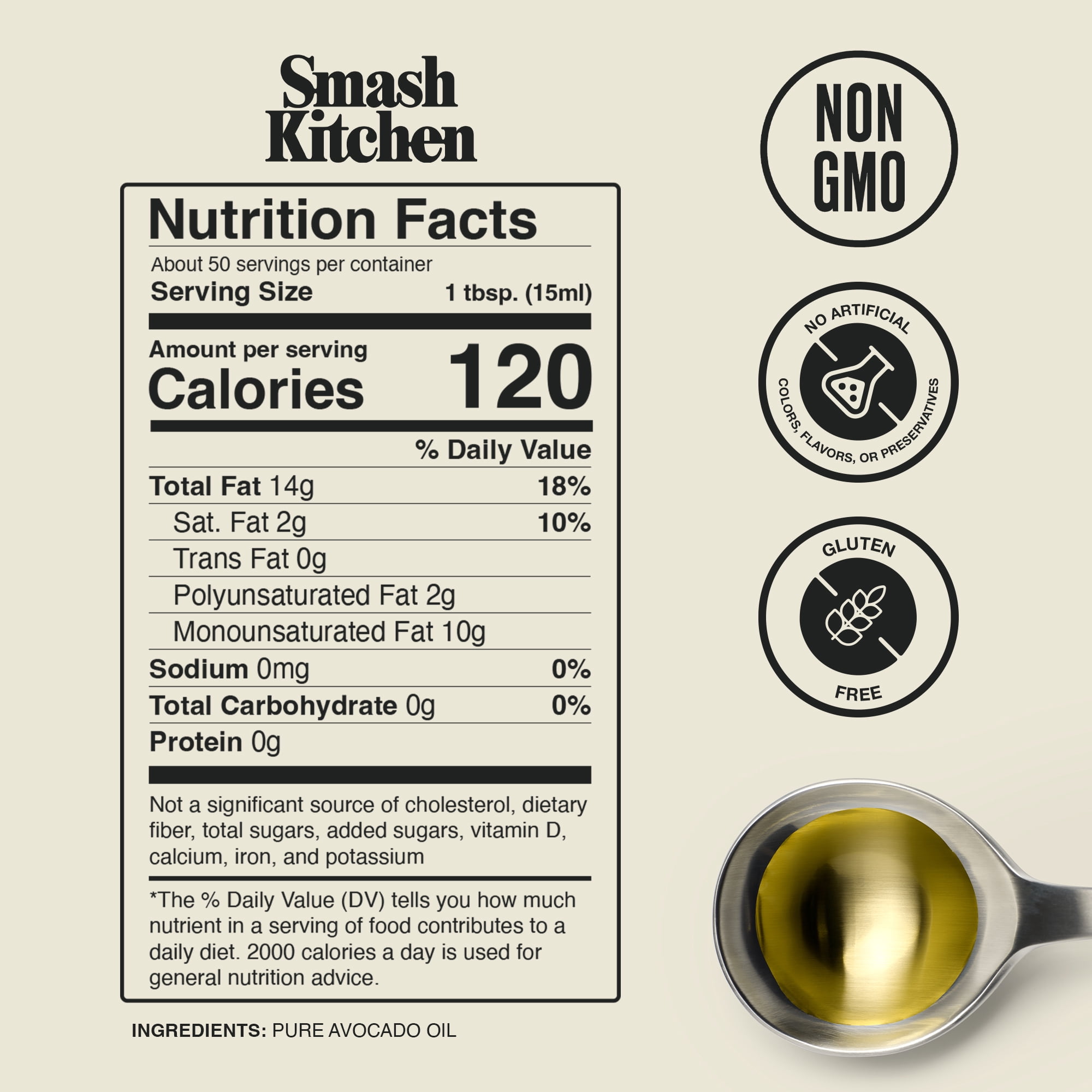 Smash Kitchen 100% Pure Avocado Oil, 25.4 fl oz