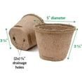 thumbnail image 4 of 5 inch seed starting Peat pots Pack of 6 easy transplant Super, 4 of 4