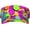 Boston Terrier Floral Dog, variant on Colorful Tropical Pineapple Sun Visor Hats Athletic Adjustable Sun Protection Visors for Men Women Colorful Pineapple