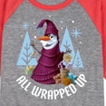 thumbnail image 3 of Frozen 2 - All Wrapped Up - Toddler And Youth Raglan Graphic T-Shirt, 3 of 6