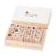 thumbnail image 3 of 18 piezas mini sellos Diary Sello Set Craft Art Crafts Sellos de madera de madera Estampillas de goma de madera para el planificador del diario Dia, 3 of 9