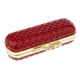 thumbnail image 5 of Estuche de piel sintética resistente para pintalabios con espejo, ideal para regalo - Negro, 9,5 x 3,5 x 2,5 cm rojo, 5 of 9