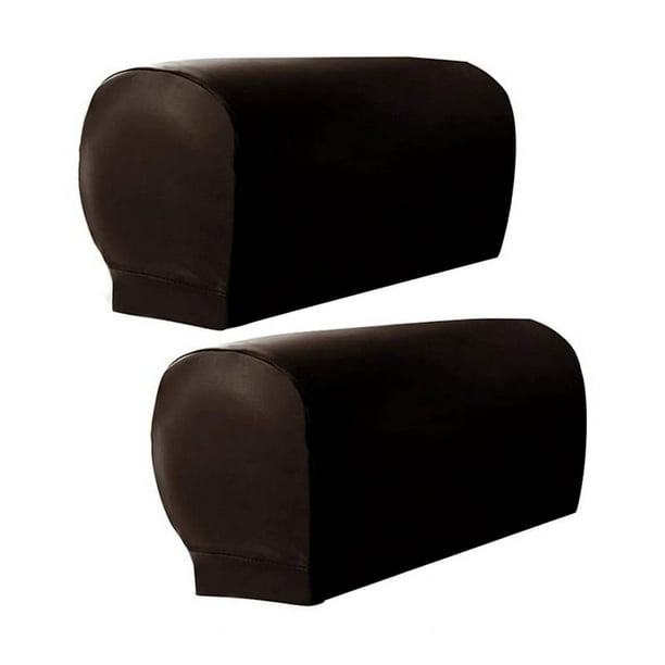 Fundas para Brazos de SillóN, 2 Piezas Fundas de Reposabrazos Funda de Brazo EláStico de Piel SintéTica Ultra Gruesa y Suave para SofáS Reclinables Sillas B