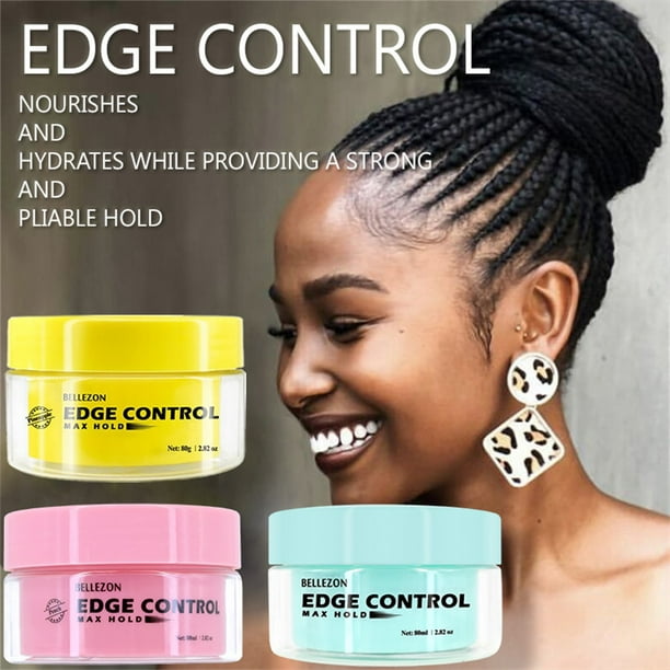 Hair Edge Control Gel Hair Wax Cream Hair Styling Cream Curls Control  Long-lasting Hair Finishing Balm 