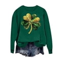 thumbnail image 6 of Uootdi Oversized St Patricks Day Sweatshirts for Women Irish Saint Pattys Shamrock Crewneck Long Sleeve Shirts Holiday Trendy Pullover Tops Gift, 6 of 7