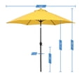 thumbnail image 3 of Sunline 9 ft Crank Open Push Tilt Fiberglass Ribs Aluminum Pole Market Patio Umbrella, 3 of 6