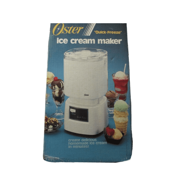 Vintage Ice Cream Maker Oster Quick Freeze 2 Quart Ice Cream Maker