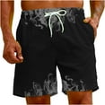 thumbnail image 4 of Penkiiy Carnivals Shorts, Men's Basketball Shorts Casual Workout Athletic Shorts Mesh Graphic Print Running Short Pants 5XL Gray, 4 of 9