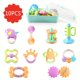 thumbnail image 1 of 10pcs Baby Teether, Baby Molar, Rattle, Hand Grab Ball Toy, Gnawing Teether, Infant And Toddler Educational Toy, Newborn Gift (Random Color Matching), 1 of 4