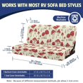 thumbnail image 7 of CHAQLIN Red Mushroom Print RV Dinette Cushion Covers Machine Washable Fit for Travel Camper, Furniture Protector Fit for Futon Sofa, 7 of 7