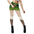 thumbnail image 4 of Ichuanyi Women Fashion Leggings Skinny Christmas Pattern Printed High Waist Stretchy Tights Trouser Yoga Pants, 4 of 4