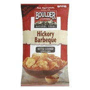 Boulder Canyon Hickory Barbeque Kettle Cooked Potato Chips, 6.5 Oz (Pack of 12)