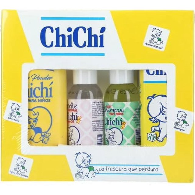 Kit Chichi E de B (Colonia para Bebé 240 mL + Polvo para Bebé 240 mL + Aceite para Bebé 120 mL + Champú para Bebé 120 mL)