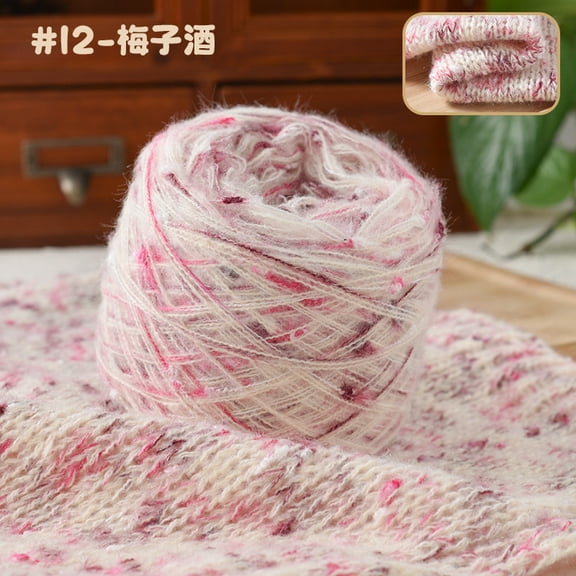 Namzi Multicolored Crochet Yarn Soft - 1 roll Rose purple Yarn, High-Quality Blended Material, Soft & Durable, Perfect for DIY Knitting, Crochet Work, Handmade Crafts & Craft Enthusiasts