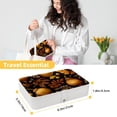 thumbnail image 5 of Thanksgiving PU Leather Bracelet Holder Jewelry Box Stand Necklace Organizer with Removable Compartment Portable Case, 5 of 6