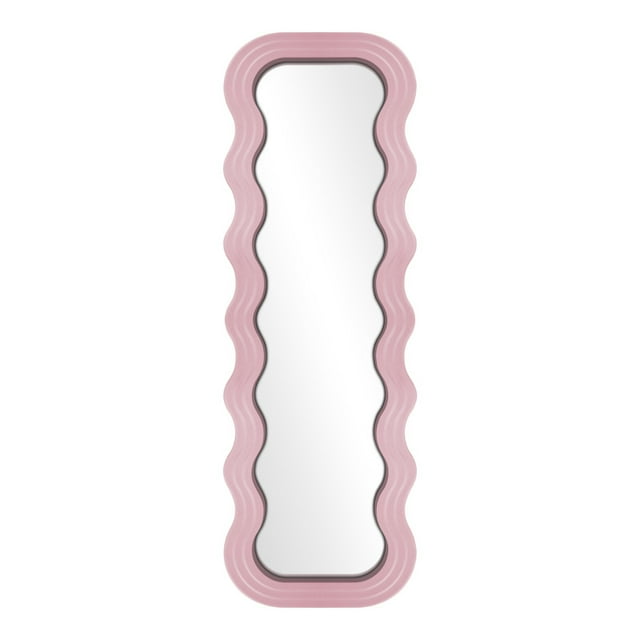 Espejo pedestalSmartdeco ondas color rosa