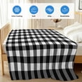 thumbnail image 4 of Black White Plaid Cooling Blanket,Lightweight Breathable Summer Throw Blanket with Double Sided Cold Effect,Modern Simple Buffalo Check Gingham Picnic Blankets Bed Sheet for Hot Sleepers 30"x40", 4 of 8