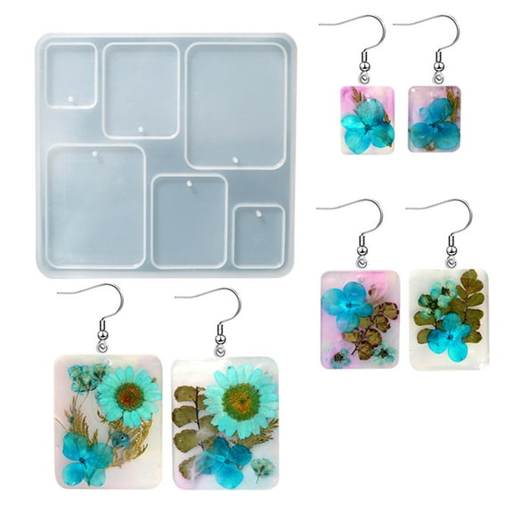 Earring Resin Mold Round Arch Shape Silicone Mold Jewelry Pendant Resin Casting Mold Making Crafts