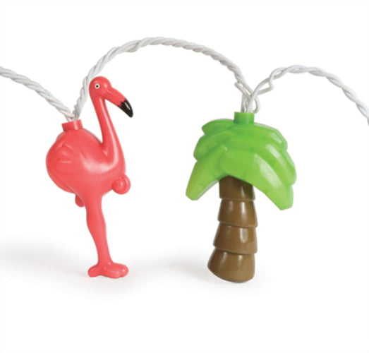Camco 42662 Flamingos and Palm Tree Party Light 