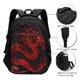 thumbnail image 3 of Balery Red Dragon On Black Mochila con carga USB para hombre y mujer - Mochila impermeable y antirrobo para portátil con puerto USB para viajes, trabajo, estudios y universidad, 3 of 7