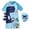 Dark Blue, variant on Boys Sporty Swimwear Outfit Sets Long Sleeve Shirt Hood Upf 50 Sun Rash Guard Surfing Outdoor Clothes,Dark Blue,S