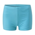 thumbnail image 2 of LIIPEE Girls Swimwear Bottoms Casual Summer Solid Color Elastic Waist Swim Shorts Kids Youth Fashion Regular Fit Beachwear Comfortable Breathable Soft Cute Daily Swimwear,Light Blue,9-10 Years, 2 of 4