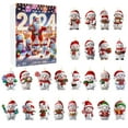 thumbnail image 3 of 2024 Countdown to Christmas 24 Day Advent Calendar with Adorable Acrylic Snowman Ornaments for Festive Celebration, 3 of 8