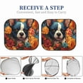 thumbnail image 6 of Sikiie Cute Colorful Flower French Bulldog Print Foldable Car Windshield Sun Visor, Car Window Sunshade Suitable for Sedan, SUV and Truck Car Accessories-Medium, 6 of 6