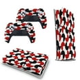 thumbnail image 5 of Geometric Retro Style Black Red White PS5/PS5 Pro/PS5 Slim Digital Disc Skin Sticker For Console And Controller Skins, 5 of 7