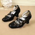 thumbnail image 5 of Elegant Women's Heel Dress Shoes with Round Toe Adjustable Buckle Strap Comfortable Party & Wedding -On Design Non- Outsole for Casual Dates and Summer Outings, 5 of 5