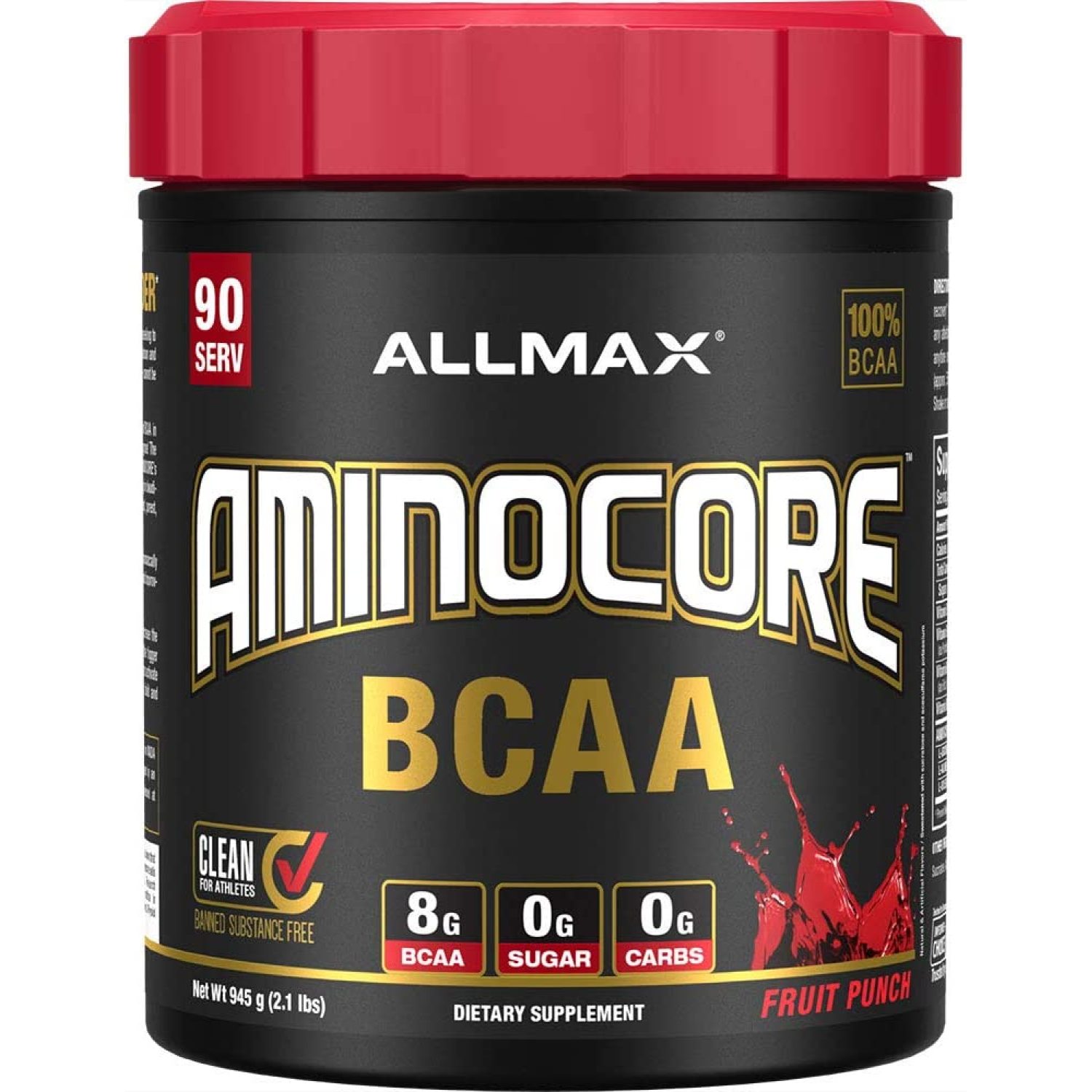 AMINOCORE BCAA Powder, 8.18 Grams of Amino Acids, Intra and Post
