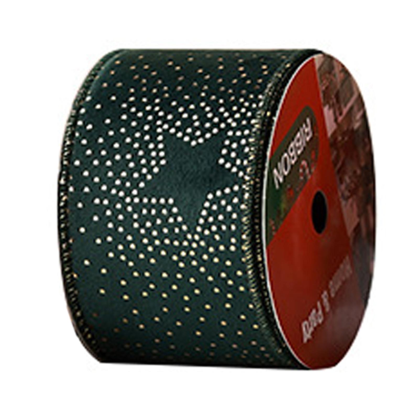 Sharprepublic Christmas Ribbon Decorative Ribbon for Handmade Crafts Gift Wrapping Bouquet Green A