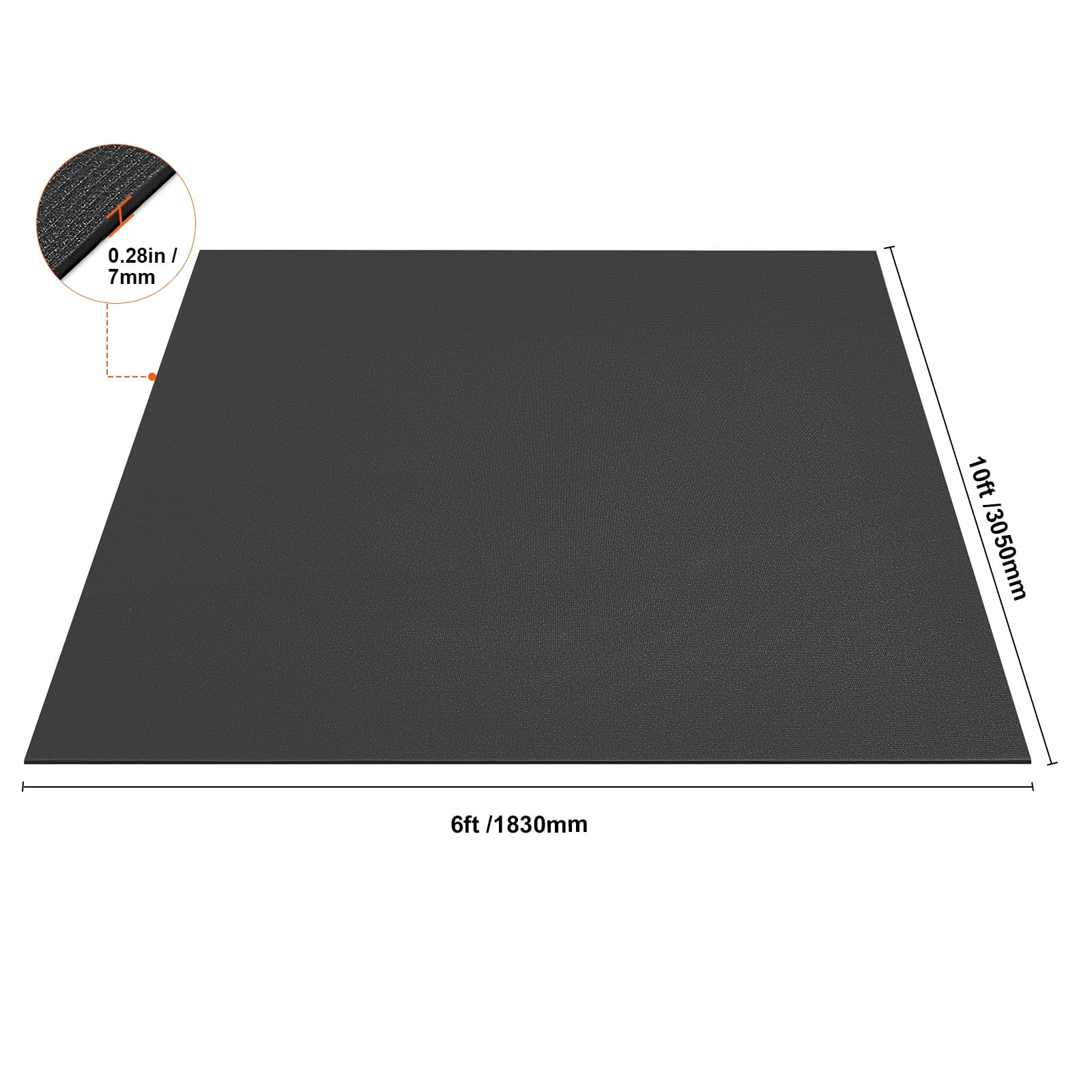 KFFKFF Large Yoga Mat,10x6ft Durable Non-Slip Fitness Mat, High-Quality Exercise Mat for Both Men and Women, Includes Bag & Strap for Easy Transport, Ideal for Home Yoga, Pilates & Floor Exercises